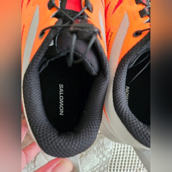 Salomon Red and Orange Sense Ride 5 Ortholite Sneakers Athletic Mens Size 8.5 main image 8
